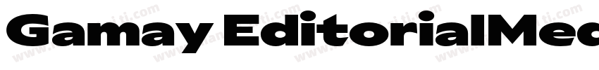 Gamay EditorialMedium字体转换